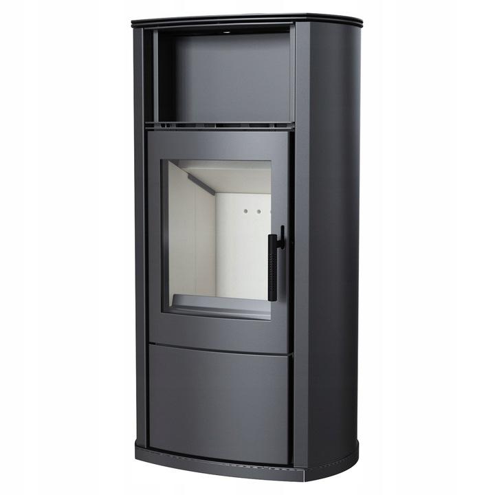 Wood burning steel stove KRATKI EPSILON Ø 150 8 kW self closing door