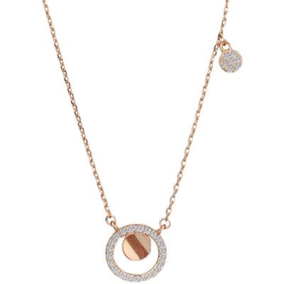 925 Sterling Silver Tassel Zirkonový kruhový přívěsek Náhrdelník pro ženy Svatba Dívky Šperky Dárkové doplňky Dz375