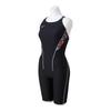 Mizuno Exersuit Half Suit for Competitive and Training Swims Women's N2MGA787, Black/Monotone,