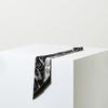 Black Print Silk Scarf Dcsc4e256bk