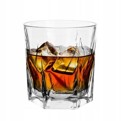 Elegant Transparent Whiskey Glass with Embossing 330ml 1pc Henry