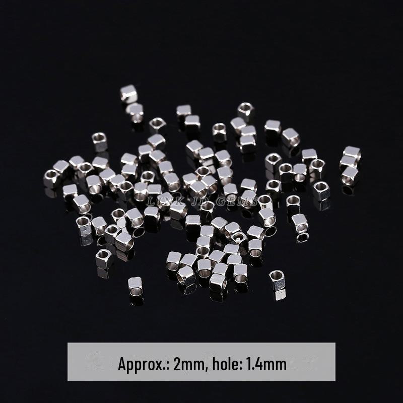 Jingde Stainless Steel Hammer Bamboo Tube Spacer Beads & O Buckle DIY Jewelry Accessories.