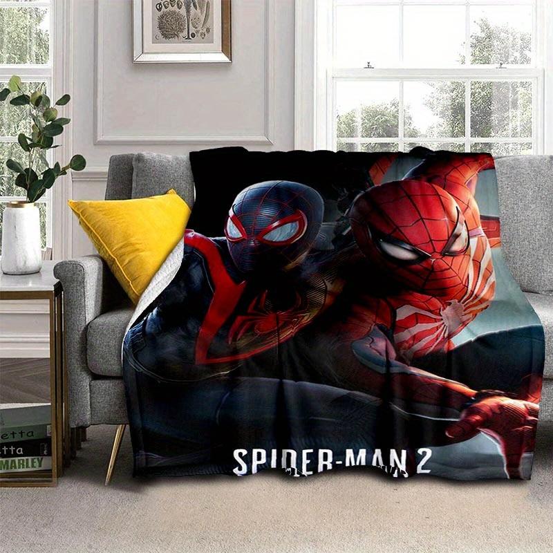 1pc Spider-Man Printing Blanket - Soft, All-Season Throw for Living Room, Bedroom,Personalized Gift with Adorable Cartoon Design