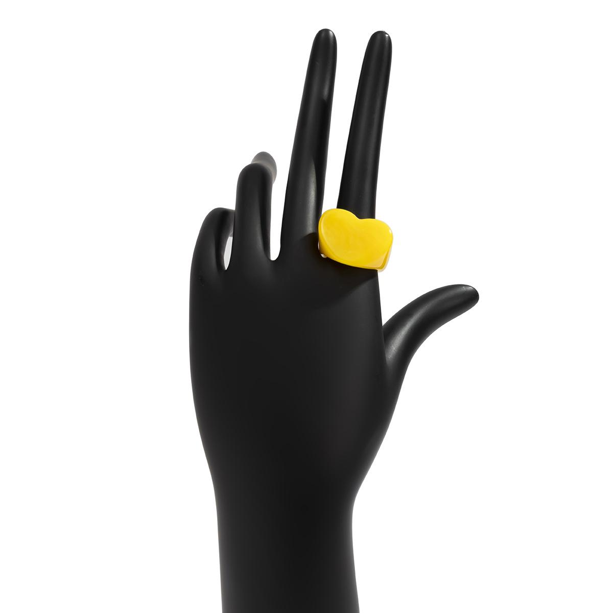 

Новые красочные прозрачные акриловые кольца в форме сердца для женщин, ювелирные изделия, подарки для путешествий