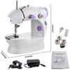 Mini Beginner Sewing Machine 2 Speed Embroidery Stitch Heavy Duty Quilting Easy To Use Portable Sewing Machine For Crafting And Home Projects