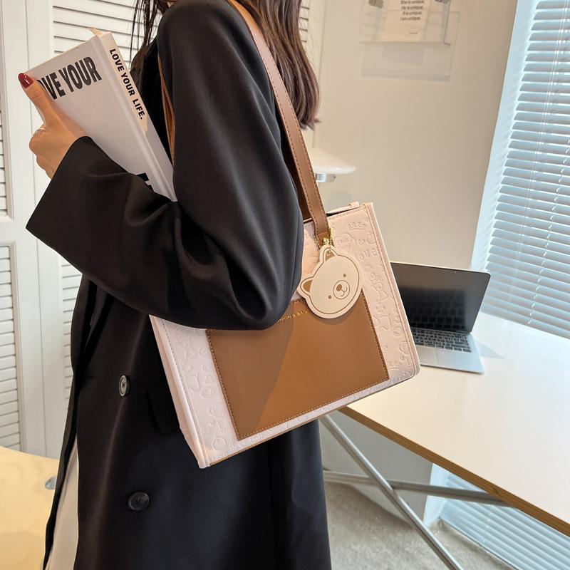 Premium-Feeling Handtasche mit großem Fassungsvermögen Damen neue Frühling- und Sommer-Schulter-Achseltasche lässige Pendler-Tragetasche