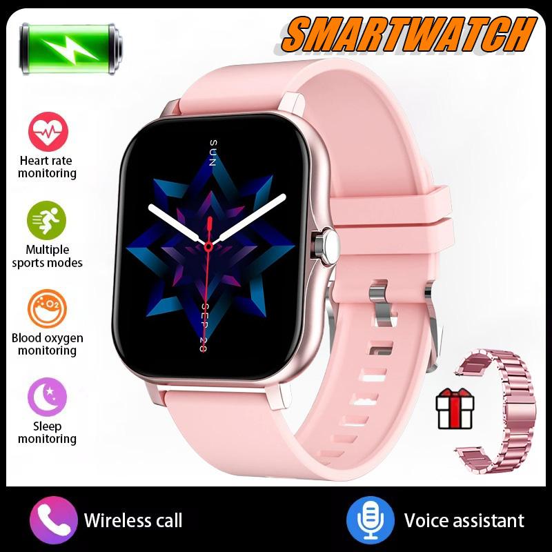 New Smart Watch Android IOS Phone 1.44 Inch Color Screen Bluetooth Call Blood Oxygen/Pressure Monitoring Smart Watch Women Men