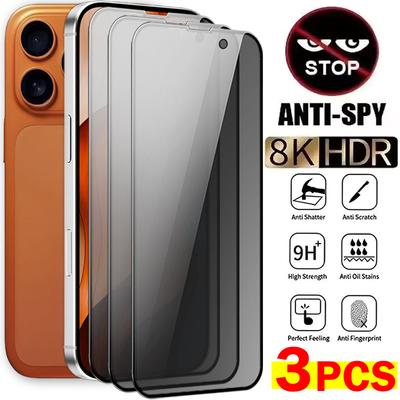 3 sztuki ochraniacza ekranu anty-szpiegowskiego dla iPhone 17 Pro Max folia ochronna prywatności ze szkła hartowanego dla iPhone 17/17Pro/17Air 2025