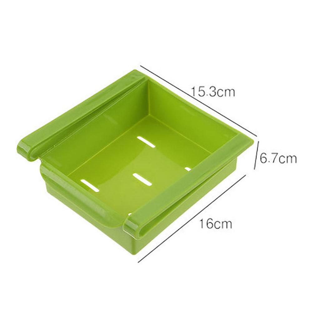 Space-Saving Slide Fridge Storage Box - Freezer Food Container & Pantry Organizer Bins