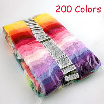 Cross Stitch Cotton Embroidery Thread Floss Sewing Skeins Craft 24/50/100/150/200/250/447 Pieces 8 Meters Per Skein