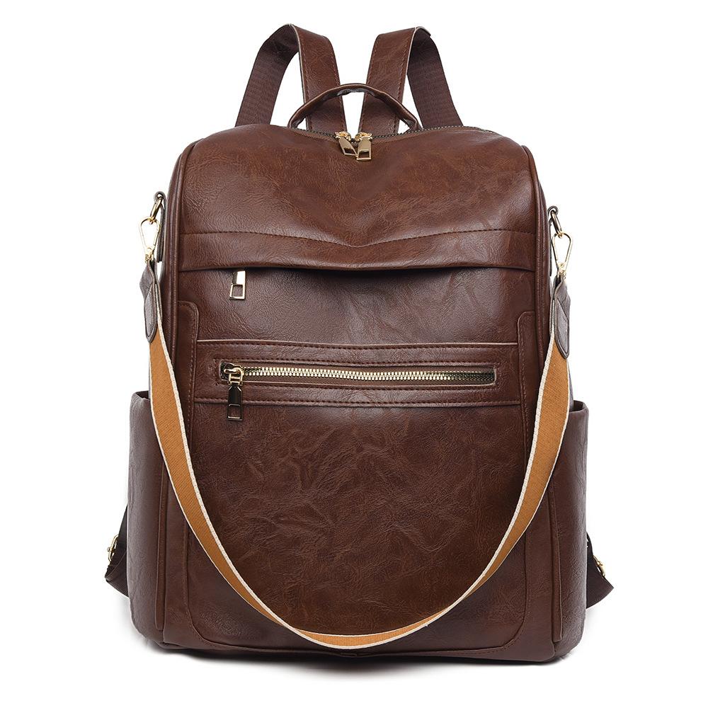 Korean Version of Foreign Style Women's Backpack Ins Style Simple Niche Fashion Commuter Schoolbag Multi-functional Storage Shoulder Bag