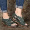 Cross-Border Women's 2020 Anti-Slip Woven Casual Lightweight Platform Wedge Sandals - Plus Size Available