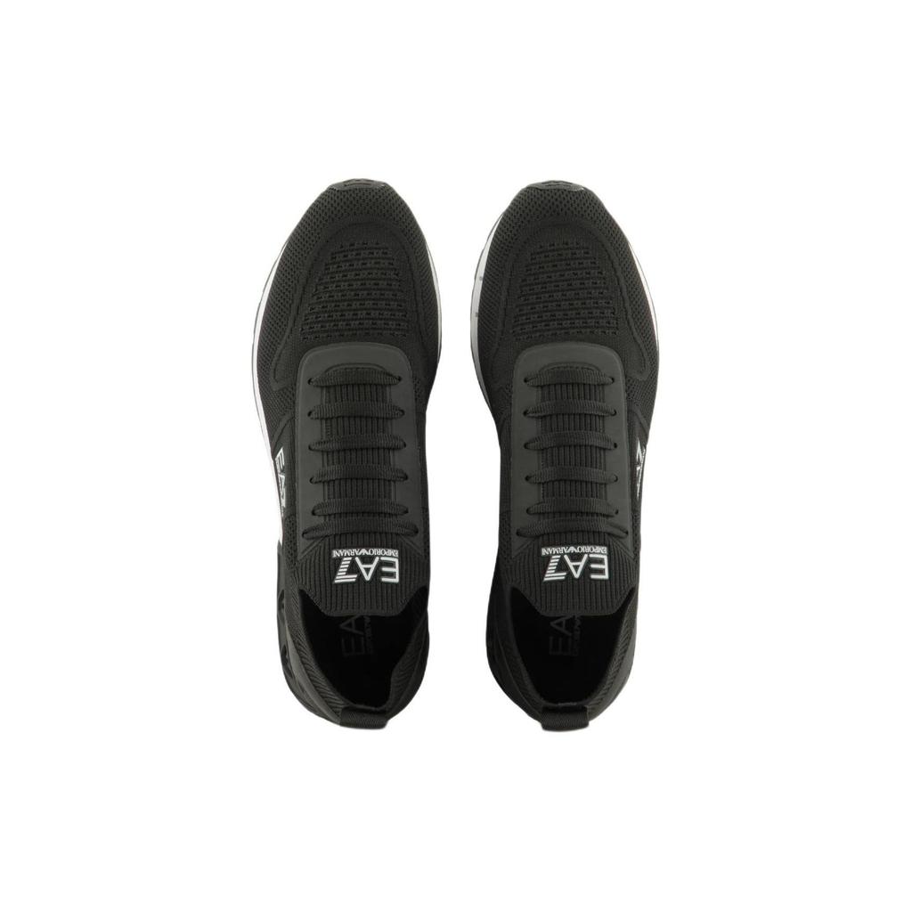 Emporio Armani EA7 Thick Sole Lace-Up Running Shoes Low Top Casual Shoes Men Sneakers Black X8X171XK3731N181