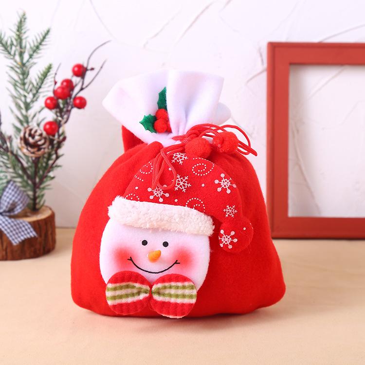 Christmas Gift Bag Cute Candy Bag Christmas Gift Christmas Ornament Brushed Cloth Doll Christmas Bag Tote Bag