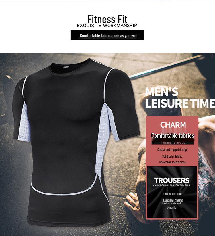 Rare Bird 2022 Quick-Dry Plus Size Running Slim-Fit Fitness Set for Men