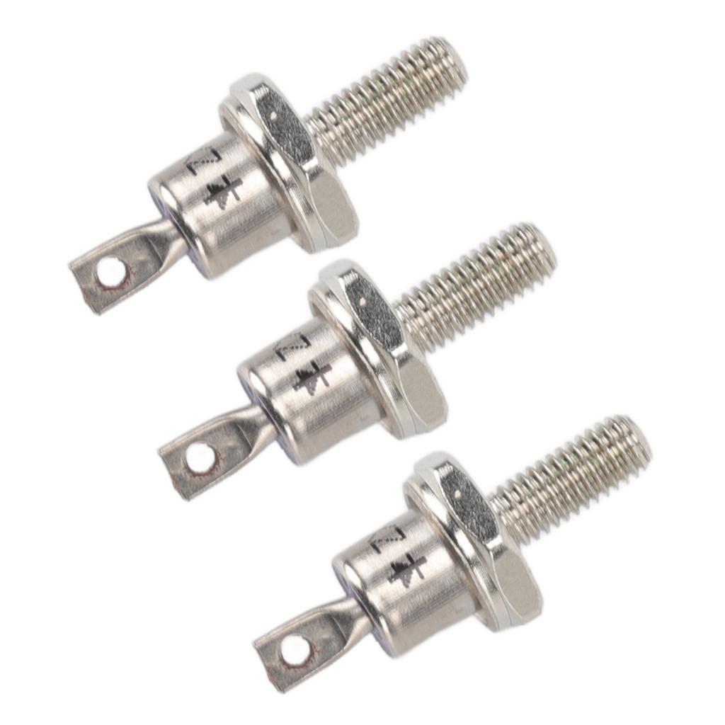 3PCS Rectifier Diode Spiral 25A Iron High Hardness Spiral Rectifier Module Replacement for