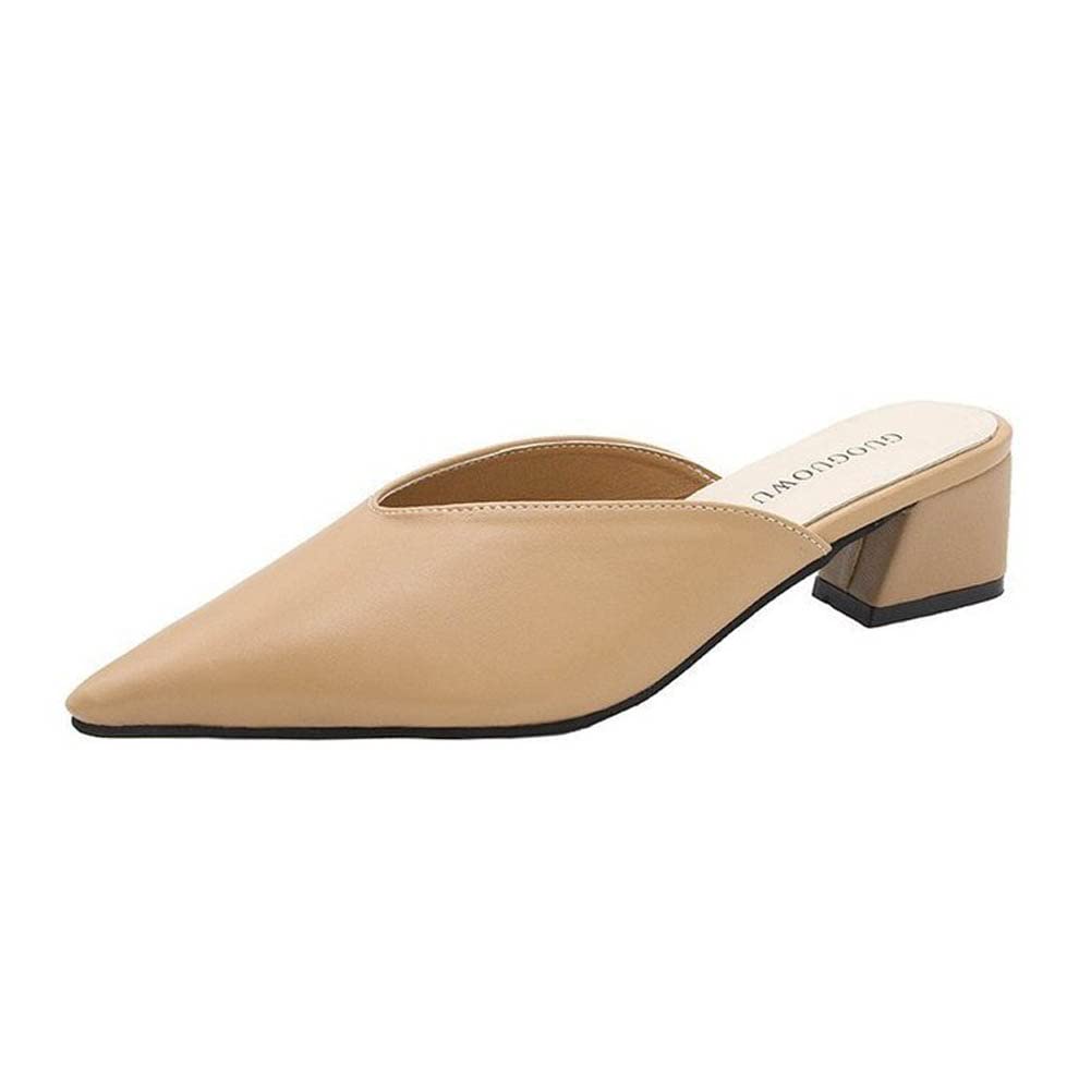 

Guoyupika Pointed Toe Sandals with Chunky Comfortable to Walk Solid Perfect for Comfortable for Summer Women s Mules, Heels, in, Stylish, Color,