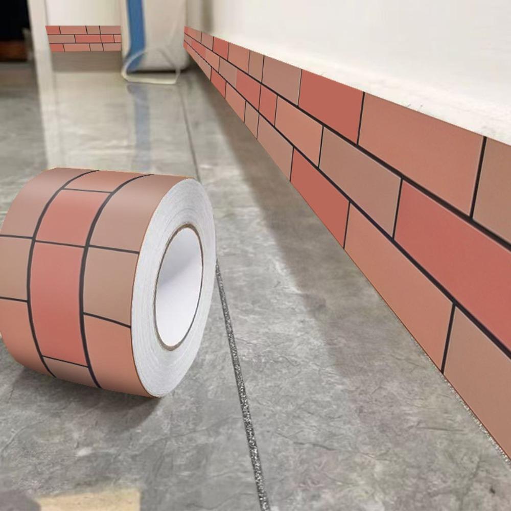 Fashion 5 Meter Wall Base Self Adhesive Anti-collision Wall Sticker Thickened Soft Decoration Strips Living Room