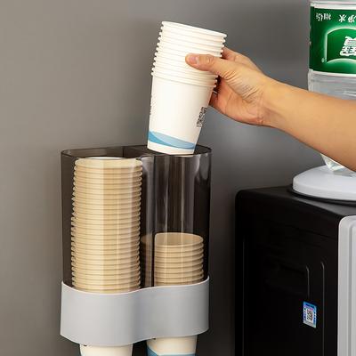 Jednorazowy Dozownik Papierowych Kubków Plastikowy Uchwyt na Kubki Dozownik Wody Montowany na Ścianie Stojak do Przechowywania Kubków Pojemnik Organizer