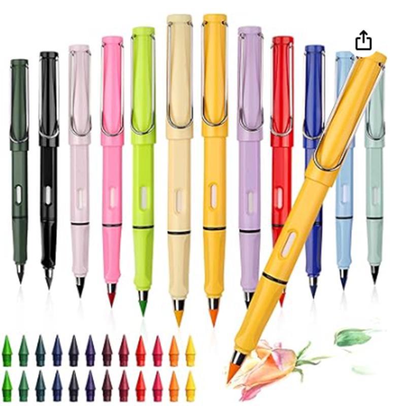 "Durable Black Technology Pencils: Unbreakable, No Sharpening Needed, Ink-Free, Perfect for Students and Kids."