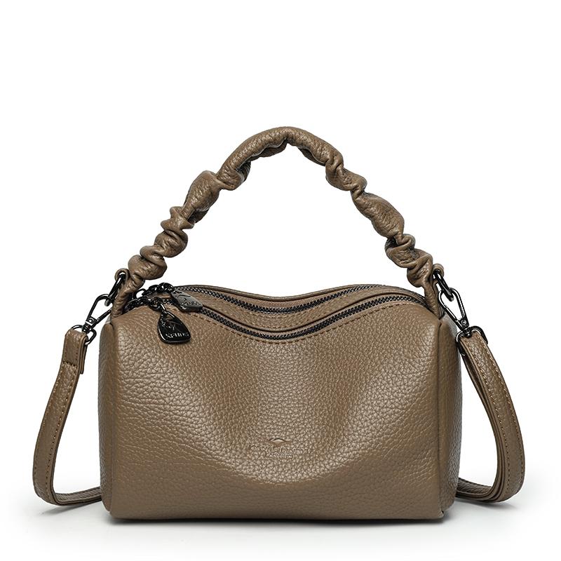 

Pleated Women s Handbag Commuter Crossbody Bag хакі