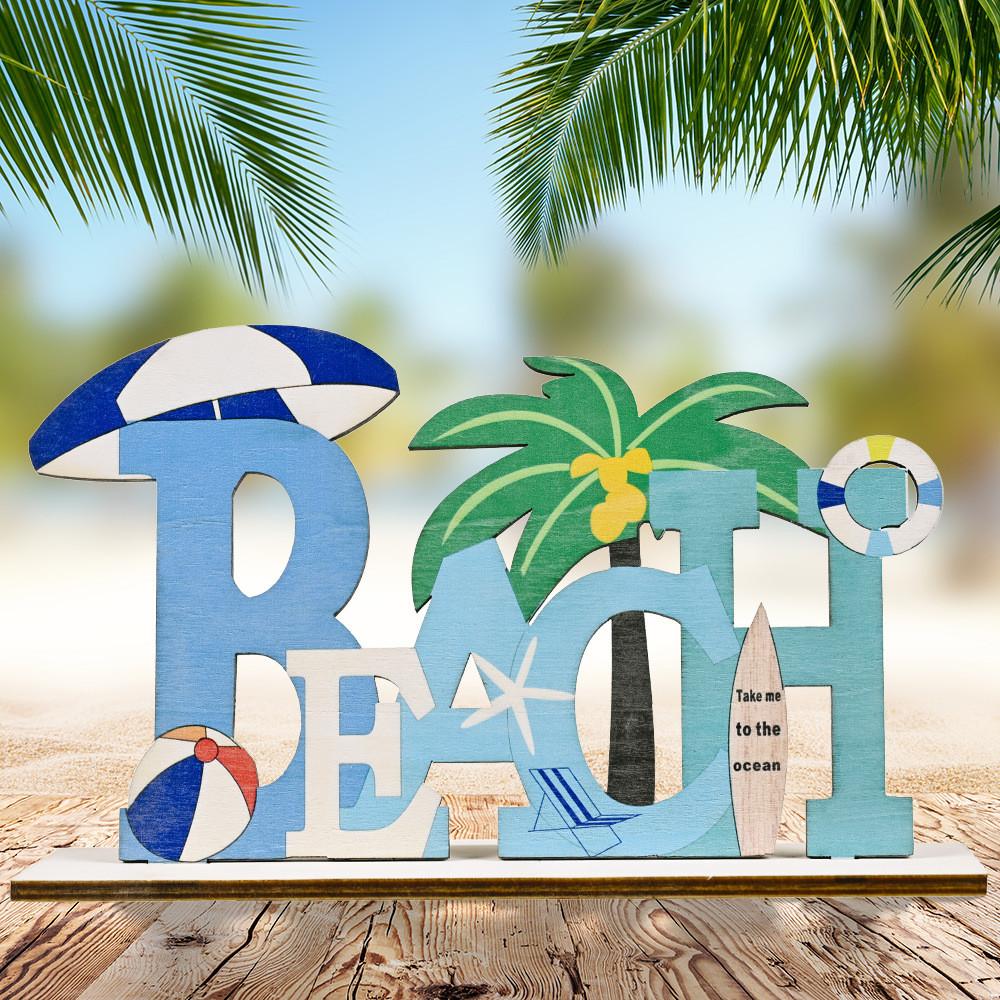 Artistic Style Mediterranean Wooden Decoration In Ocean Blue For Stylish Accents Home