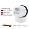 Auto Car Boat 2" 52mm Oil Temperature Gauge with Warning Red Light 50~150℃ Oil Temp Meter+Sensor 1/8NPT M14X1.5 DC12V 24V