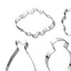 7Pcs/Set Wedding Cookie Cutters Beautiful DIY 430 Stainless Steel Fondant Cake Biscuit Molds for Baking