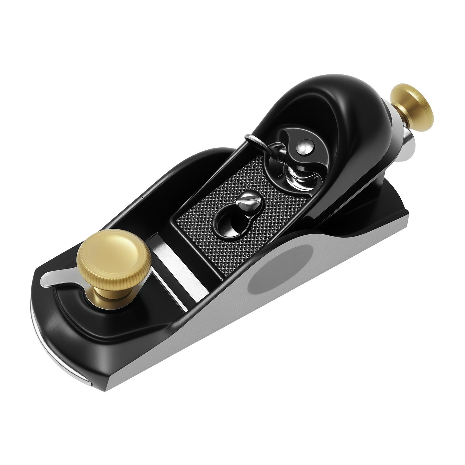 

Рубанок для дерева Вуглецева сталь Міні-рубанок з регульованою глибиною різання Універсальний інструмент для деревообробки для обрізки Полірування black