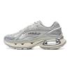 Li Ning Lijun BOW Trend Sports Shock Absorption Non-Slip Wear-Resistant Low-Top Casual Shoes Women Casual Shoes Silver AZGV028-1