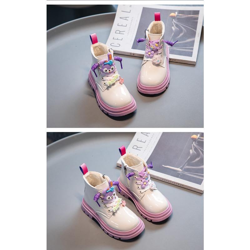 Fashion cute girls short boots autumn new soft-soled non-slip cartoon casual boots