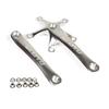 Litepro Bike Crank 1 Pair Universal 170mm Bicycle Aluminum Alloy Single Crankset Crank Arm Set Bicycle Repair Parts BCD 130mm Mountain Bike Road Bike