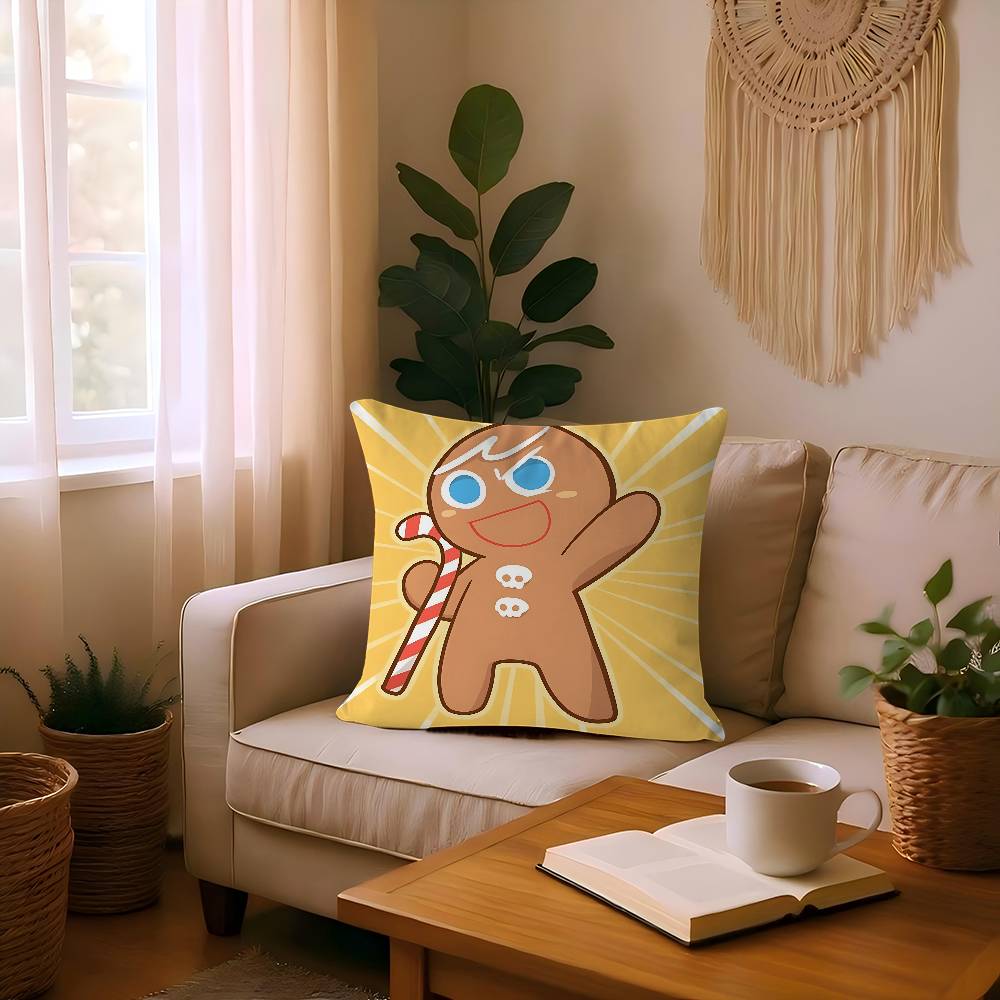 Anime Cookie Run K-Kingdom Cushion Cover Pillow Cover Decor Pillowcase Printed Cushion Case For Couch