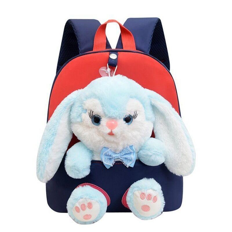 Adorable Rabbit Plush Backpack For Girls With Breathable Lightweight Durable Design