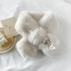 New Soft Waxy Versatile Fur Collar Scarf Solid Color Scarf Women's Autumn and Winter Thickened Couple Scarf