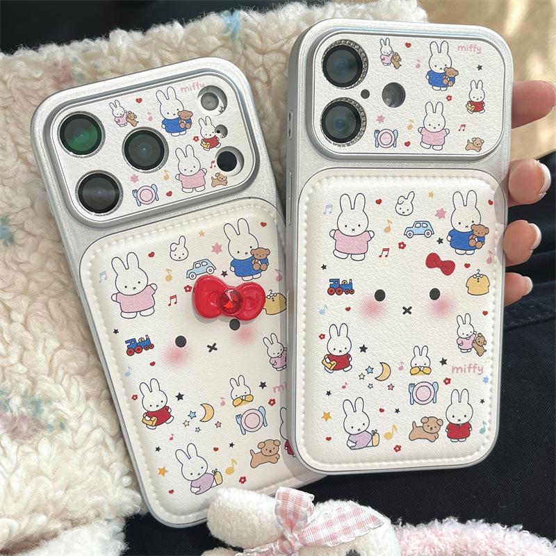 Cartoon Miffy iPhone 15/14 ProMax Anti-Fall Case