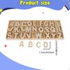 Alphabet Letters Made of Wood – Educational Toy for Spelling Unfinished Wooden