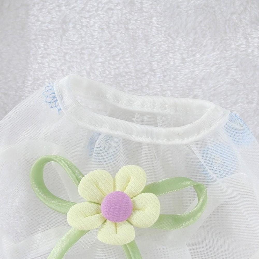 Breathable 3D Flower Pet Dress Lightweight Dog Princess Dress Puppy Summer Clothing Outdoor