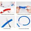 New USB Rechargeable Pet Dog LED Light Collar Luminous Trimmable Dog Fiber Optic Collar Anti-Lost Durable Dog Collar