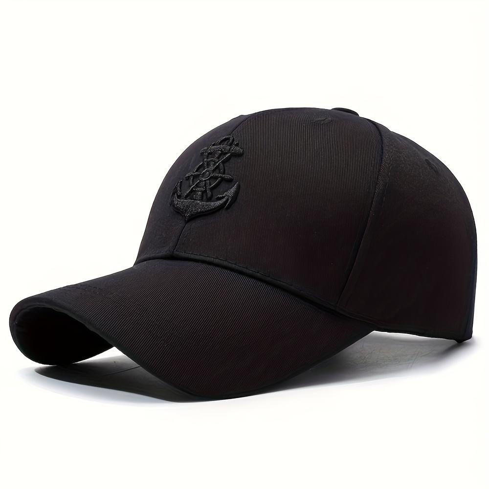 Хип-хоп Бейсболка - Хлопковая Кепка Папы с Вышивкой Якоря, Snapback, Кепка Тракера, Дышащая Защита от Солнца, Модная Хип-хоп Кепка от Солнца Adjustable