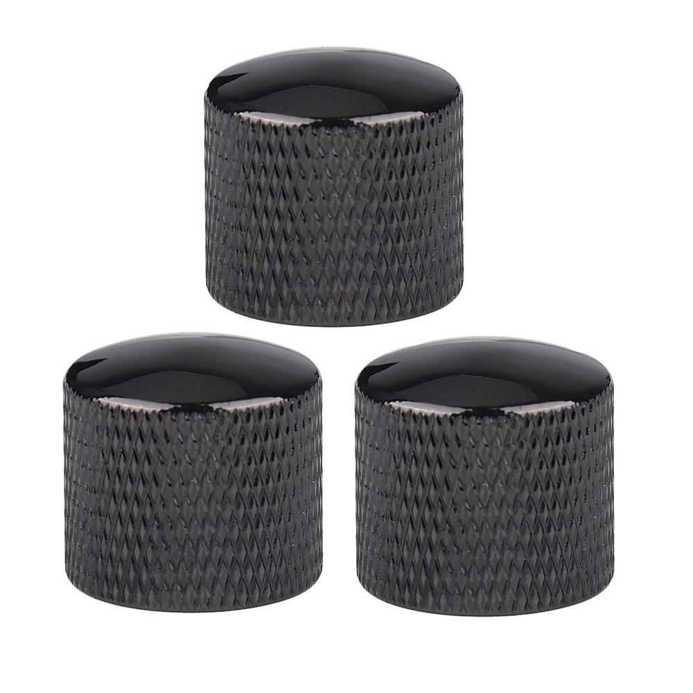 3pcs/4pcs Metal/Plastic 6mm Dome/Flat top Tone Guitar Volume Tone Knobs Potentiometer Control Knobs For Electric Guitar Bass