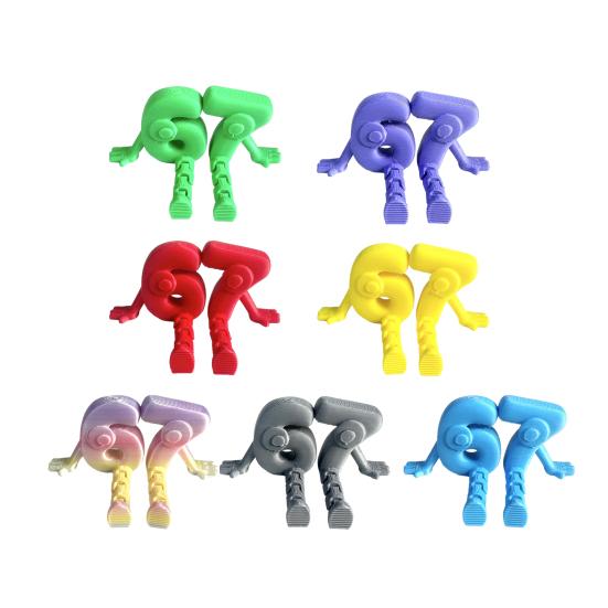 3D Printed 67 Number Figurine Articulated Flexible 67 Character Figure with Movable Joints