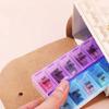 7-Day Weekly Pill Box 14 Grid First-Aid Kit Container Portable Tablte Dispenser