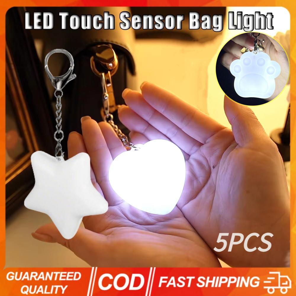 Lumină pentru geantă LED sensibilă la atingere Lampă de încărcare Geantă cu senzor automat Lampă de noptieră Lumină în formă de inimă Cadou pentru femei și fete