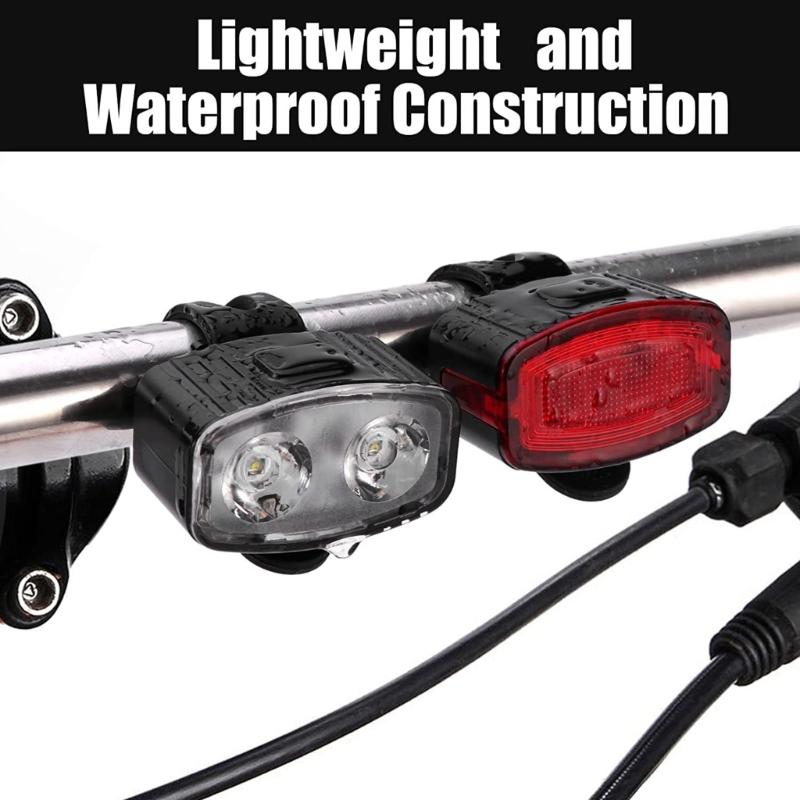 Waterproof Bike Front and Back Lights with High Intensity LEDs Simple Installs for Commuters & Outdoor Enthusiasts