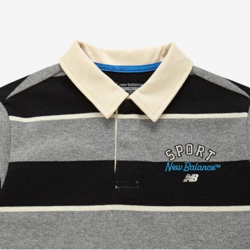 New Balance Tricou cu mânecă lungă pentru copii Pqc Nk9be3107u 19 Essential Stripe Rugby