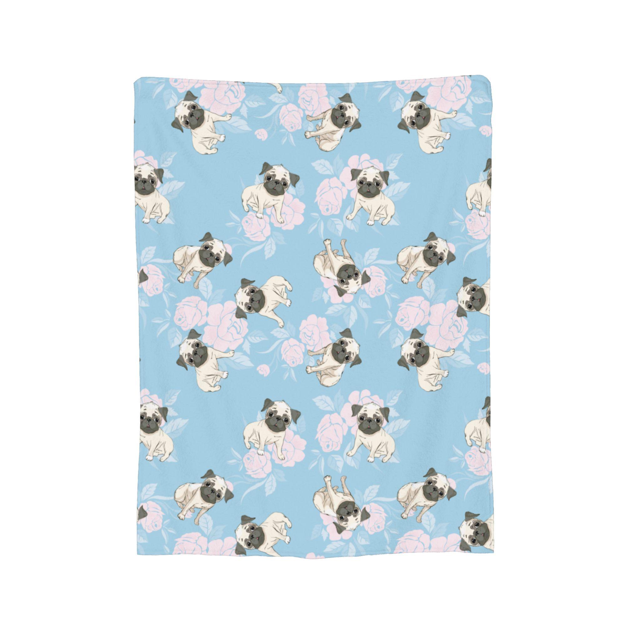

French Bulldog Dog Blankets Velvet Spring/Autumn Animal Multi-function Lightweight Throw Blankets for Home Bedding Throws 30x40in