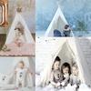 Portable Kid Tent 1.6M1.3M Children's Play House Wigwam Teepee Tipi Toddler Ball Pit Castle Play Room for Girls