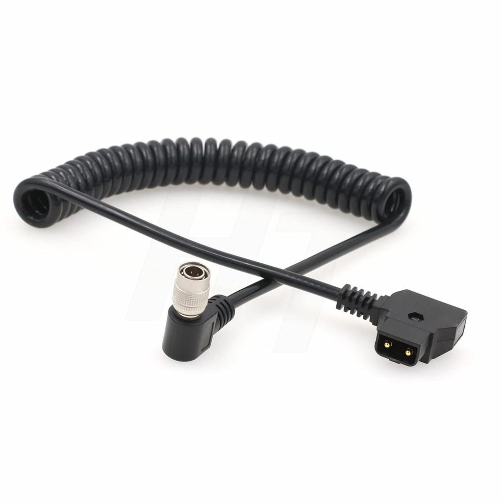 HangTon D-tap to Hirose 4-Pin Right-Angle Power Cable for MixPre 10 ll, Sound Devices 633, and 688 Mixers