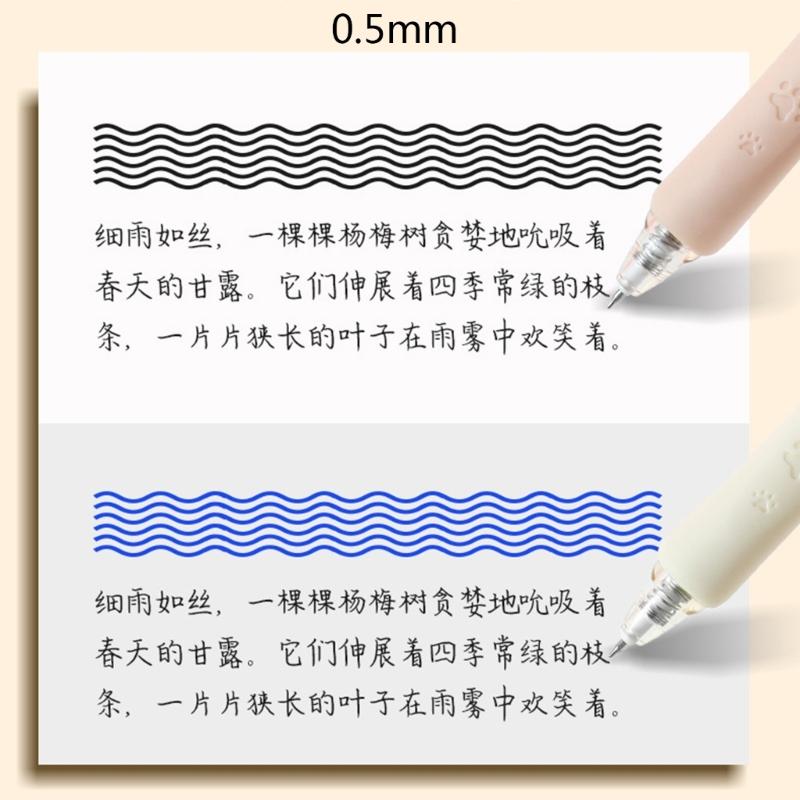 5Pcs Erasable Gel Pen Retractable Gel Pen 0.5mm Smooth To Write Quick Drying for Adult Student Writing Journaling
